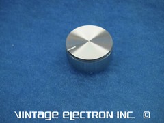 NEW Replacement DYNACO Knob (1-1/4&Prime; diameter) – SILVER Machined Aluminum