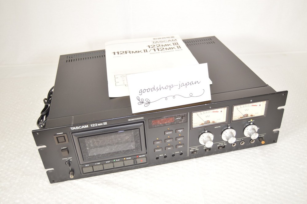 Tascam 122 MKIII MK3 Professional 3-Head Cassette Deck Tested Excellent W/Manual
