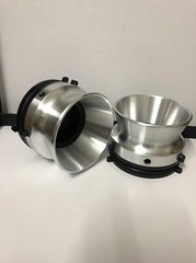 1 Pair Pro 1/4&Prime; Teac silvery NAB Hub Adapters For Reel To Reel Tape Recorders