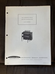 Hammond Organ M-100 Series Service Manual 33pg + 4 Foldout Schematics M100