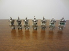 Lot of 7 GE JG-5654 6AK5W Tubes – Many Date Matched – Hickok Tested