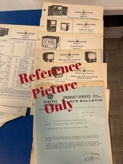 Vintage Rare General Electric Installation & Service Data Model 814