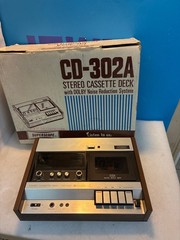 🔥 Superscope CD-302A Stereo Cassette Deck with Dolby NR Wood-Grain Panels