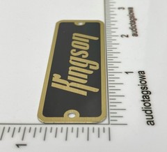 Kingson Equipment or Case Badge Custom Made Aluminum with Screws