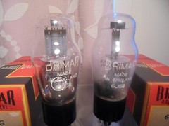 BRIMAR 6J5G L63 NOS PAIR OF BRITISH NEW OLD STOCK IN BOX TESTED VINTAGE VALVES