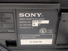 Sony SLV-N55 Hi-Fi Stereo VHS VCR Player Recorder RCA Tested No Remote