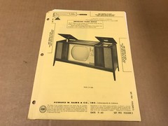 Vtg Photofact Folder – 783 – AMC Tv Models CC-164A/CLR-42B/-60A/-62A/-64A/-65A