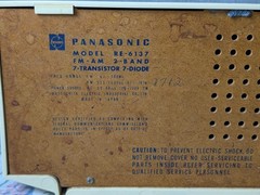 VTG Panasonic RE-6137 FM/AM Radio Solid State Tabletop Matsushita JAPAN Tested!