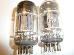 One Pair of EXTREMELY RARE SILVERY BLACK 5814 Tubes, By G.E. , Read On ….