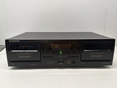 Pioneer CT-W606DR Double Cassette Deck Dual Tape Player Recorder Tested Works