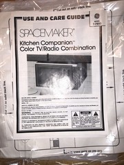 General Electric 1988 Spacemaker TV W/ Box 7-7160 Includes Instructions TESTED!!