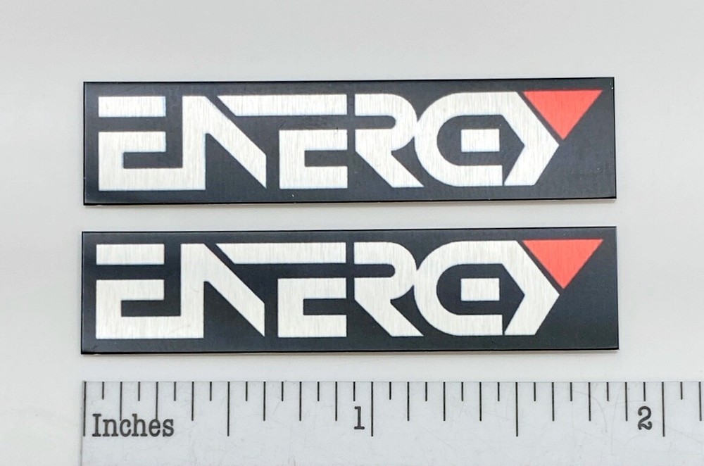 Energy Speaker Badge Logo Emblem Custom Aluminum Pair