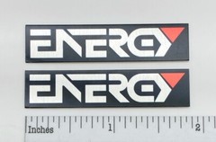 Energy Speaker Badge Logo Emblem Custom Aluminum Pair