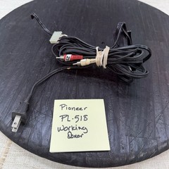 Pioneer PL-518 Turntable Parts – Power Cord And RCA Jacks