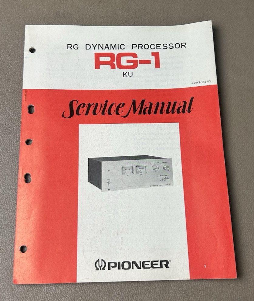 Pioneer RG-1 Dynamic Processor Service Manual D-206