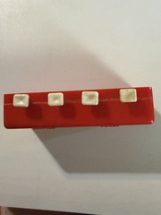 70s Red 4 Button Handy Adder Calculator Unbranded Works Dollars Vintage Counter