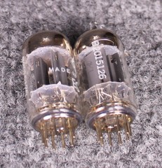 (2) Telefunken 12AU7 ECC82 Smooth Plate Tubes ~ MATCHED DATE CODE ~ TEST @ 128%+