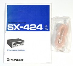 🔥【PRO SERVICED】Pioneer Champagne SX-424 30W Receiver~XSTR/CAP/LED MOD💥GUARANTY
