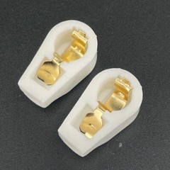 10PCS Gold Plated 1/4&Prime; 6.4mm Tube Anode Cap 6P12P EL504 EL519 EF37 6F8G Tube