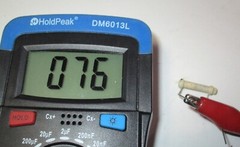 6 Unbranded 75 PF Dogbone Capacitor NOS