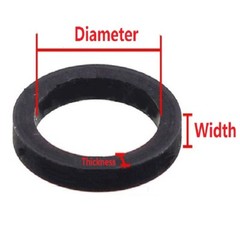 6pcs for Cassette Deck Recorder Tape Idle Wheel Belt Loop Idler Rubber Ring