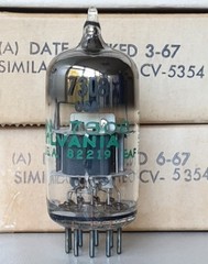 7308 / E188CC~TUBE~TESTS STRONG~SYLVANIA~AMPLIFIER~RADIO~TEKTRONIX~OSCILLOSCOPE