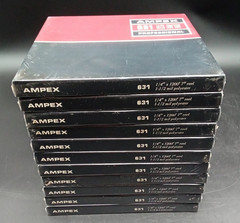 AMPEX 631 Reel to Reel Professional Recording Tape (lot of 11) 7&Prime; Reel ~ Sealed