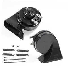 Car Horn，12V Super Loud Electric Waterproof Horn Kit, 2-Piece (1 High Two Tone