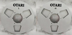 One Pair 10.5 » Black Otari Tape Reel Aluminum For Reel To Reel Tape Recorder