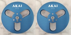 One Pair 7 » Akai Tape Reel Black Aluminum Reel to Reel Empty Take up Reel
