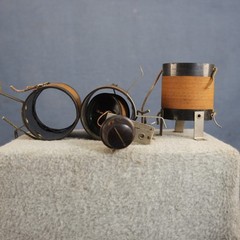 1920s AM Band TRF Tuning Coil Assemblies 1 Tunable Antenna Coil & Two RF Coils