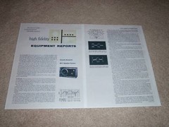 Acoustic Research AR-3 Speaker Review, 1971, 2 pgs