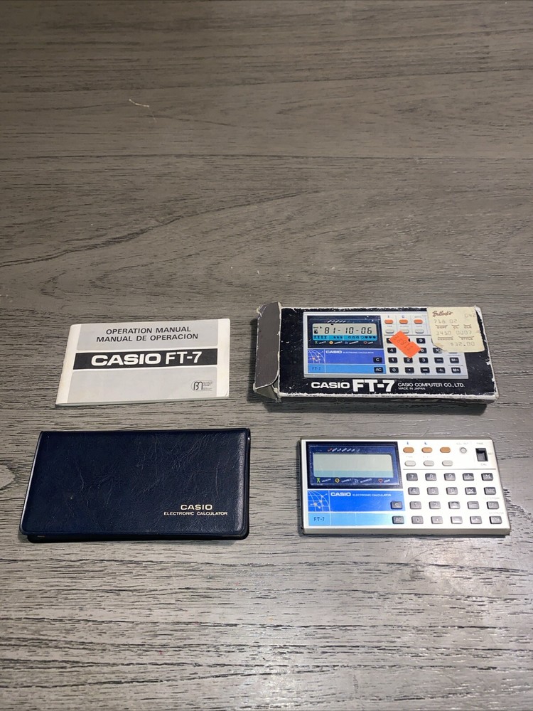Vintage Casio FT-7 Fortune Telling Calculator 80&rsquo;s w Box Paperwork U.S. Seller