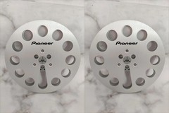 New One Pair Pioneer silvery 7 » Tape Reel Light Metal Aluminum Take Up Reel