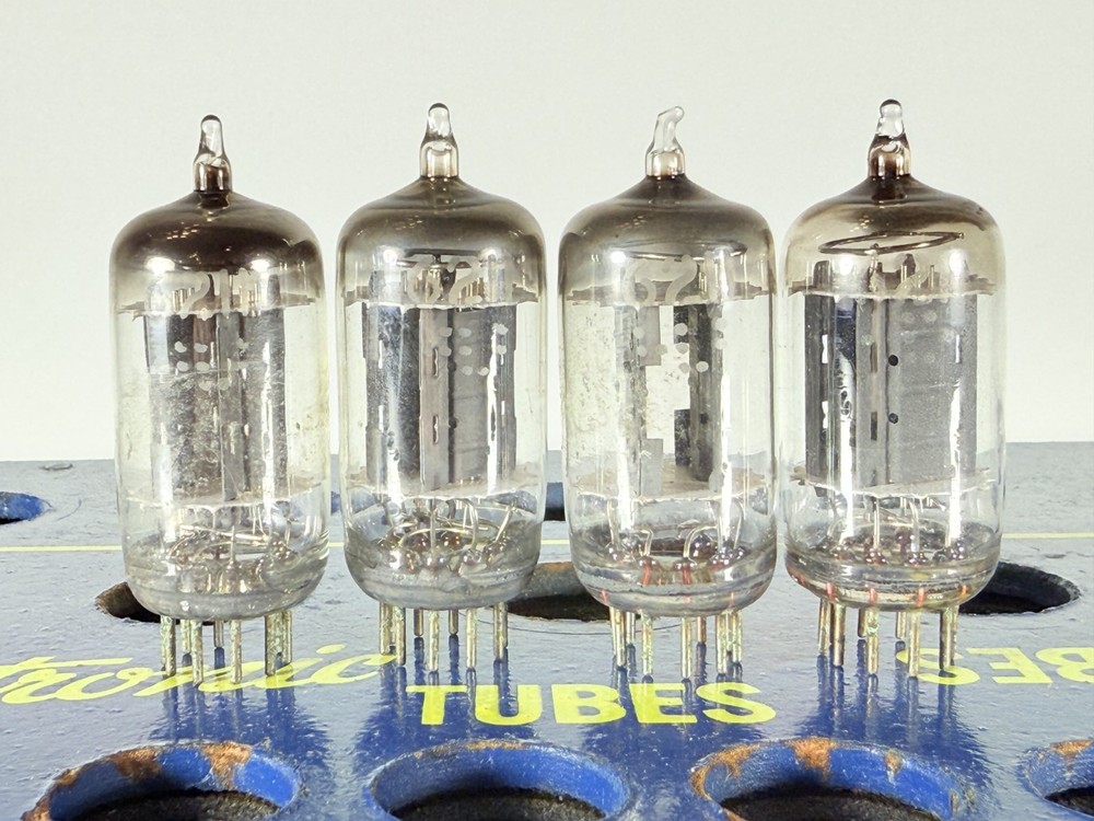 Lot of 4 Tube GE 6211 12AT7 Tested Good Tube