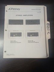 JC Penney 3837 3847 Service Manual Original Repair Book Stereo Amplifiers