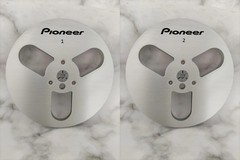 New One Pair Pioneer silvery 7 » Tape Reel Light Metal Aluminum Take Up Reel