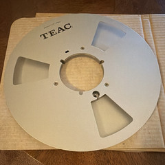TEAC 1/4 take up Metal Empty Reel w/ Scotch 3M Magnetic Reel-to-Reel Tape Box