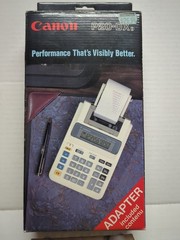 Canon P20-DX Electric Calculator + Printing Paper + AC adapter – unused in box