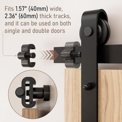 2PCS Adjustable Barn Door Stopper, Upgrade Sliding Barn Door Stopper for Flat…