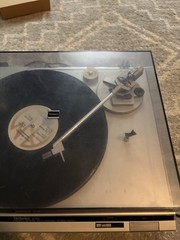 Vintage Technics SL-B20 Turntable Shure DT15 P Cartridge, New Belt & Cord, Works