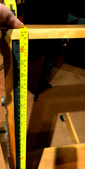Otari 19 inch standard rail (14 space) adjustable angle Wood Cabinet Casters