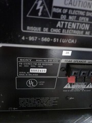 Sony STR-AV53 190W Stereo Receiver AM/FM TESTED