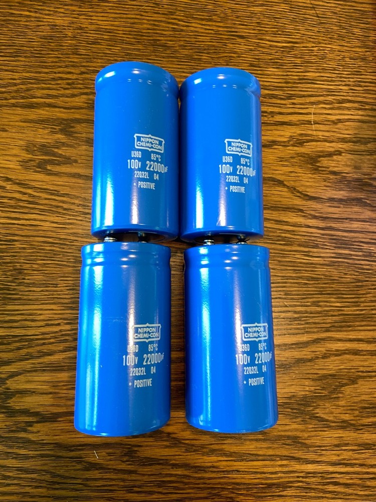 4 New 22000 uf 100v Chemi-Con Capacitors Pioneer SX-1250 Main Filter EXACT FIT