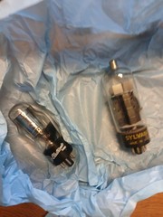 LOT 100+ VTG Vacuum TUBES NOS and maybe used 6CD6GA 59-35 5R4GYB RCA 47