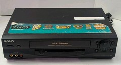 Sony SLV-N55 Hi-Fi Stereo VHS VCR Player Recorder RCA Tested No Remote