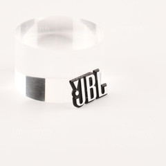 2pcs JBL Aluminum Silvery Logo Badge Replacement piece 23mm(0.90&Prime;)X 13mm(0.51&Prime;)