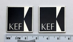 KEF Speaker Badge Custom Aluminum Pair