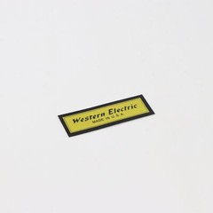 Western Electric paper sticker badge replacement piece 39mm(1.53&Prime;)X12mm(0.47&Prime;)