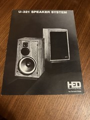 Cerwin Vega 1980’s HED High Energy Design U-321. 1 pg. Brochure..Original Print